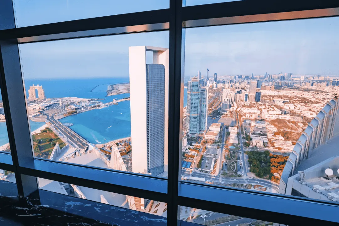 View from the observation deck of Abu Dhabi