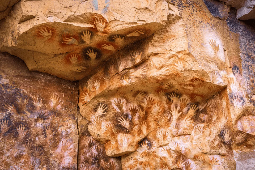 Cave with rock paintings