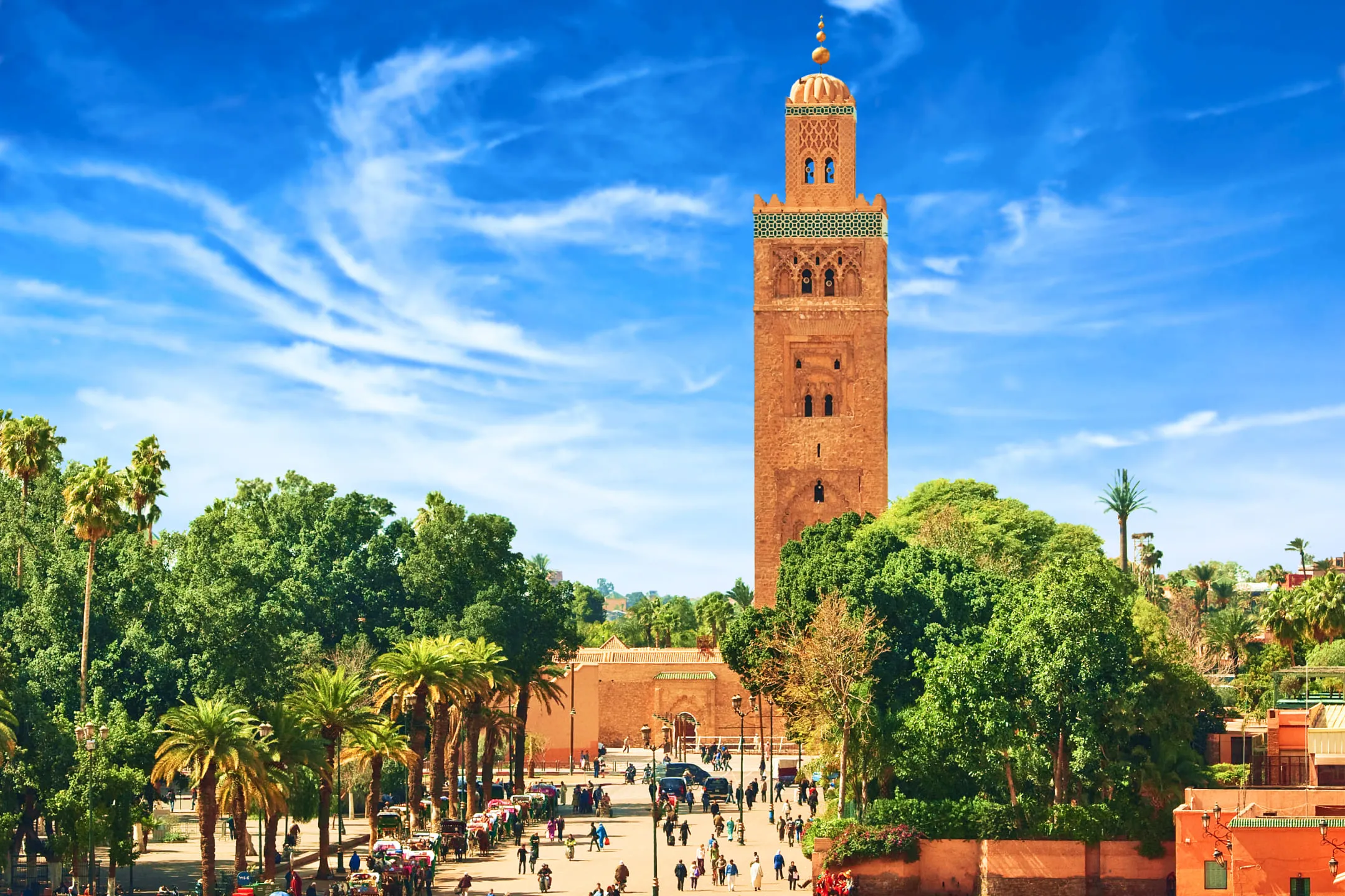 Tall tower near an alley