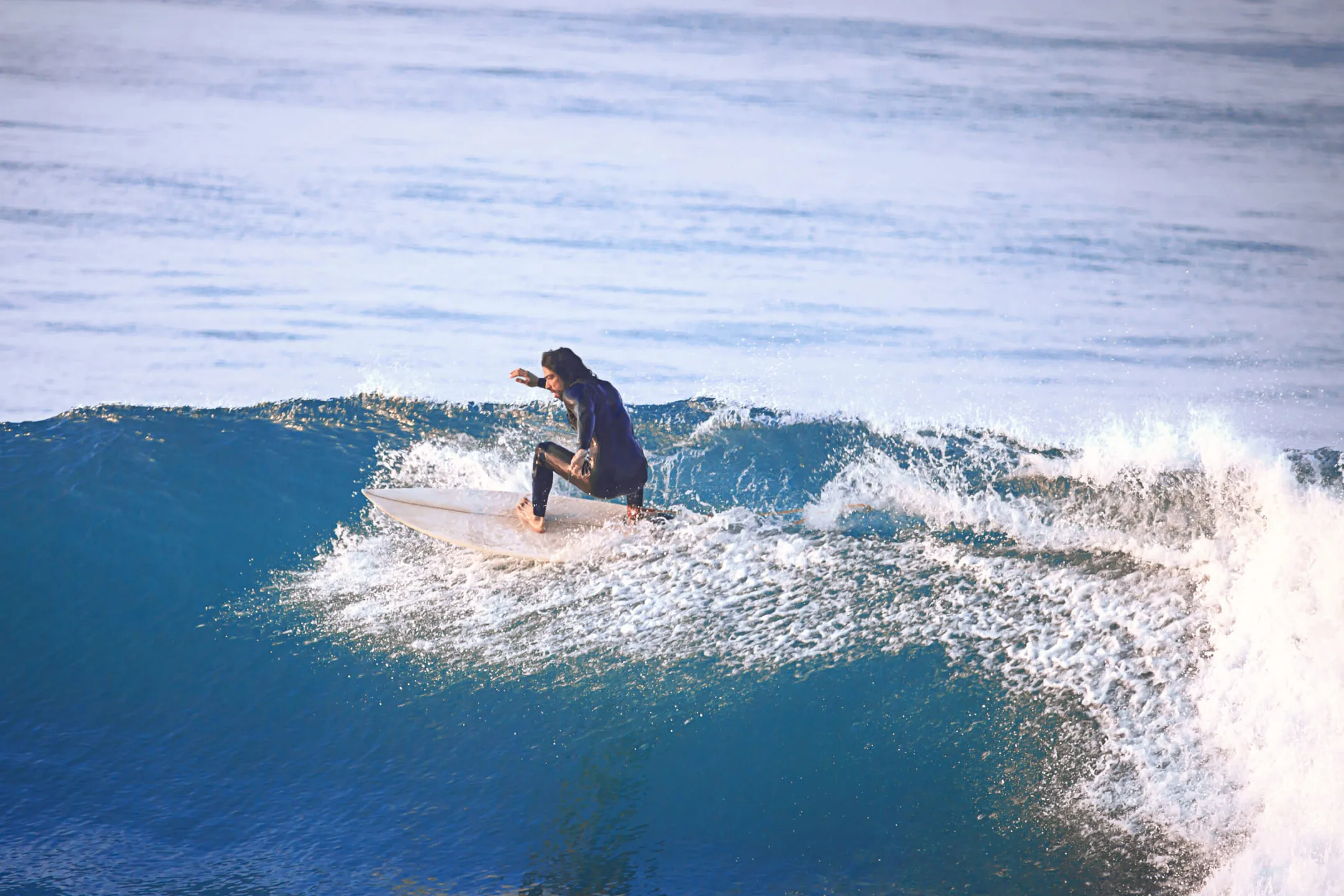 Surfer on a board