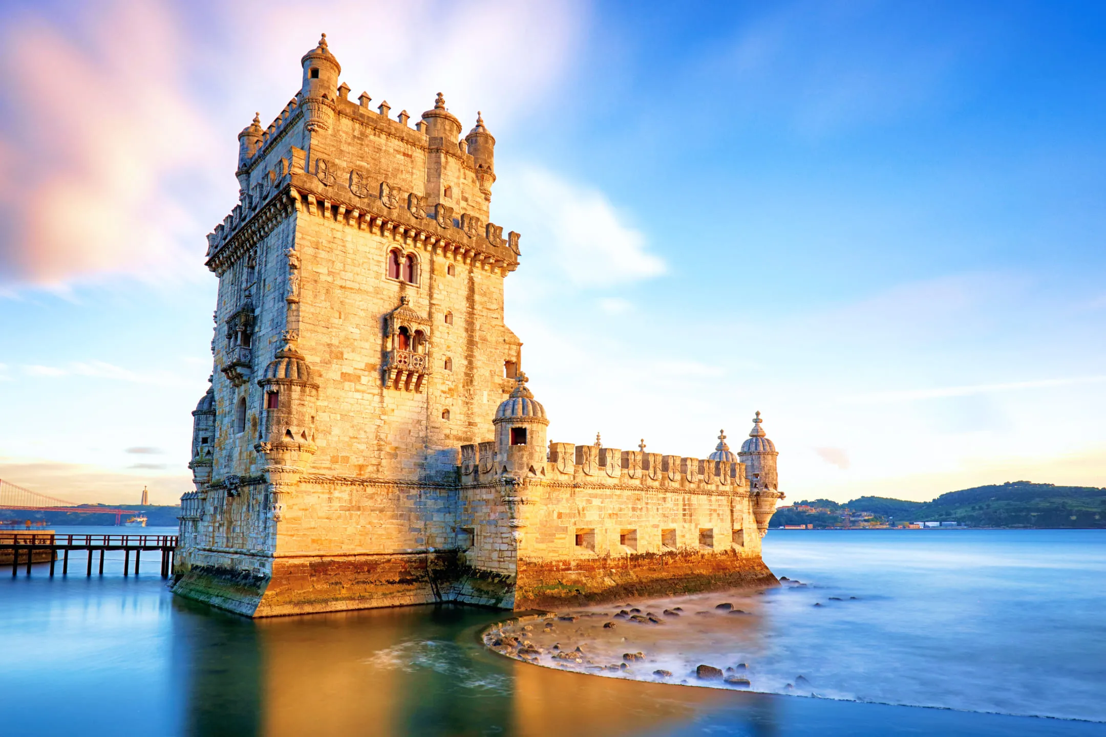 Castle right on the water