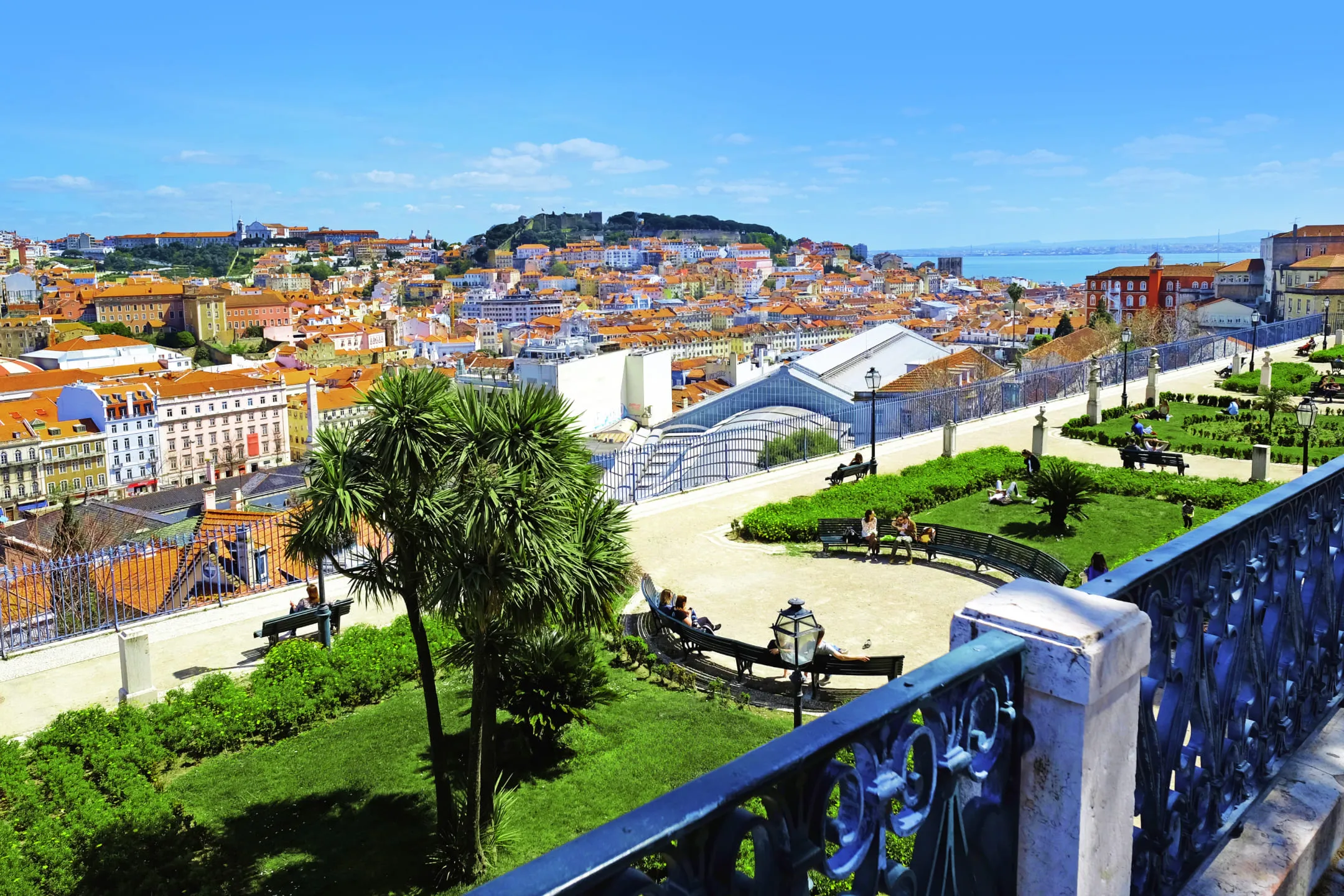 Viewpoint with a city view