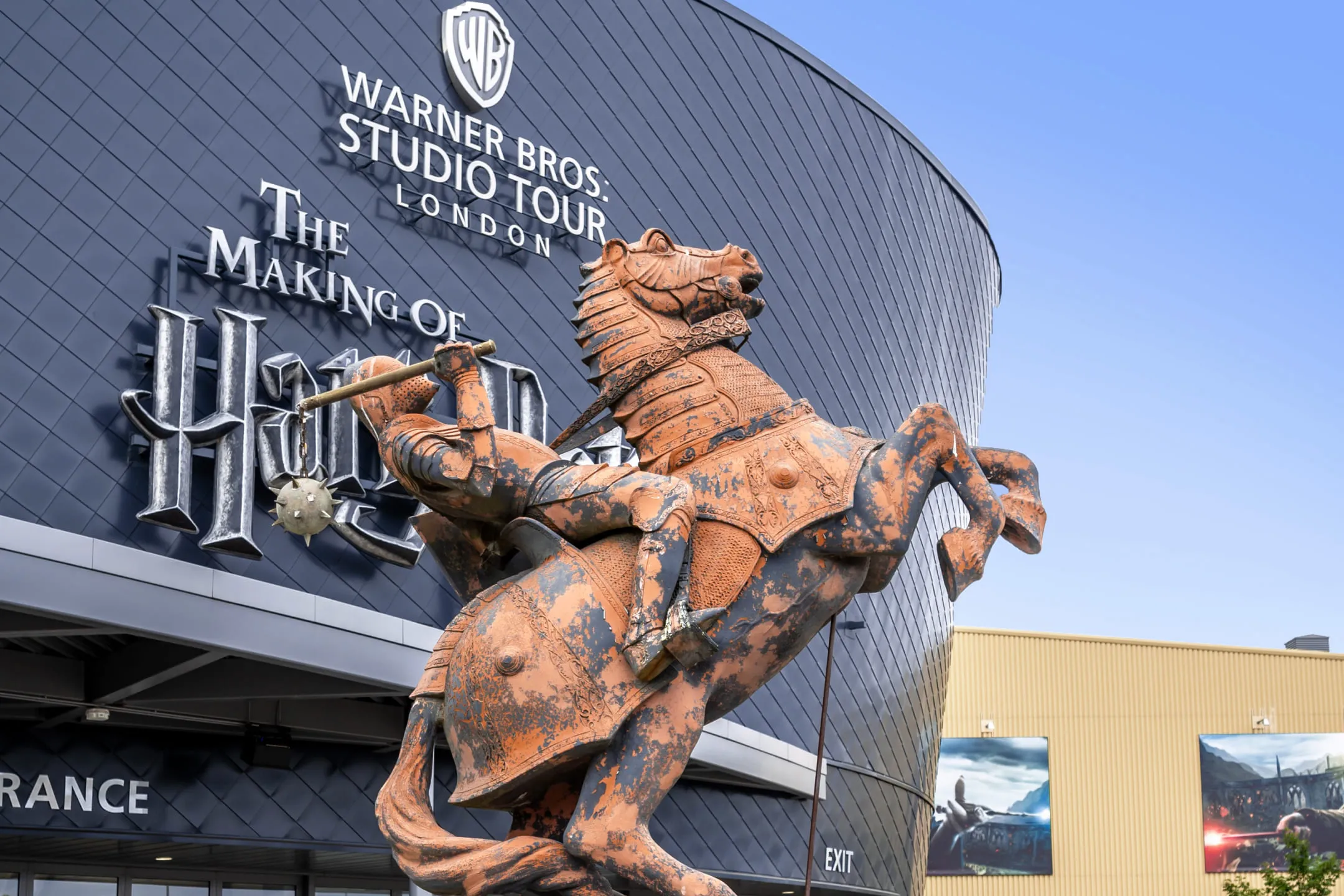 Statue of a knight on a horse