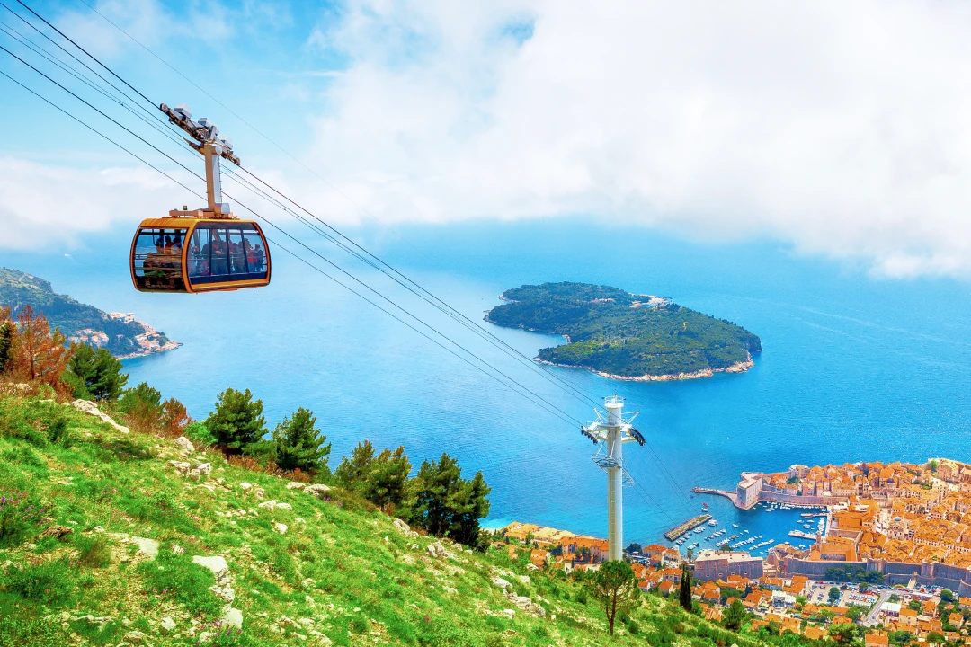 Cable car in Dubrovnik