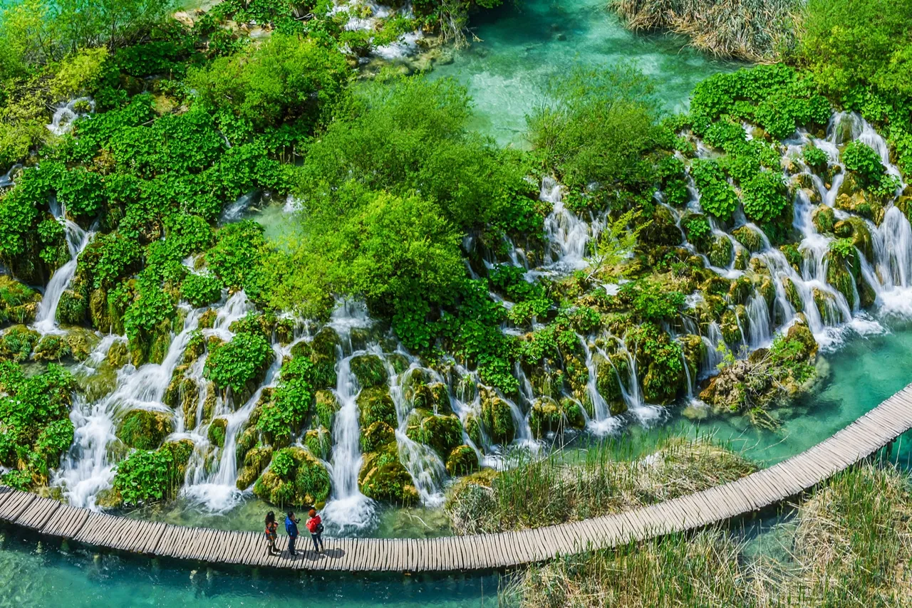 Cascade of waterfalls