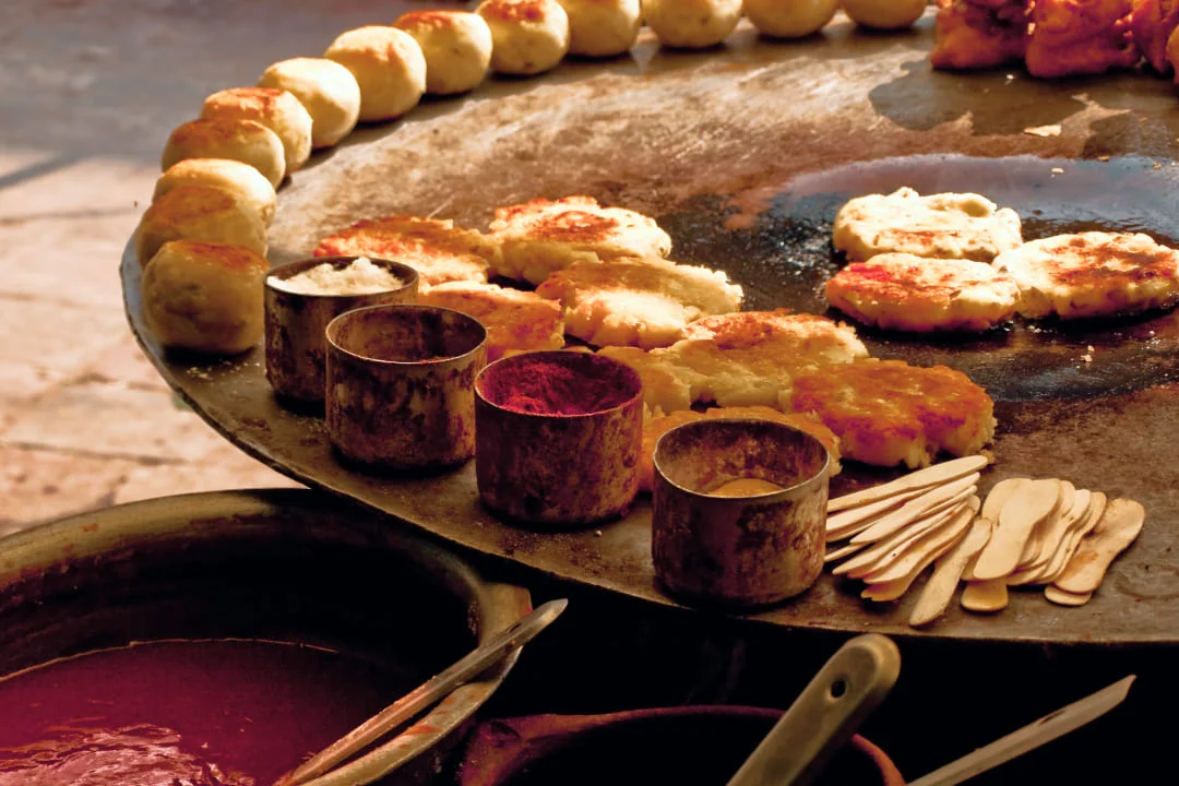 Large plate of food