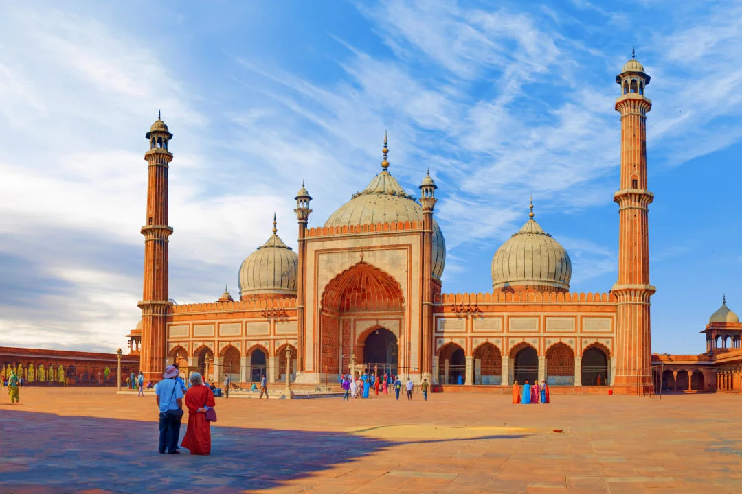 Square in front of Jama Masjid mosque