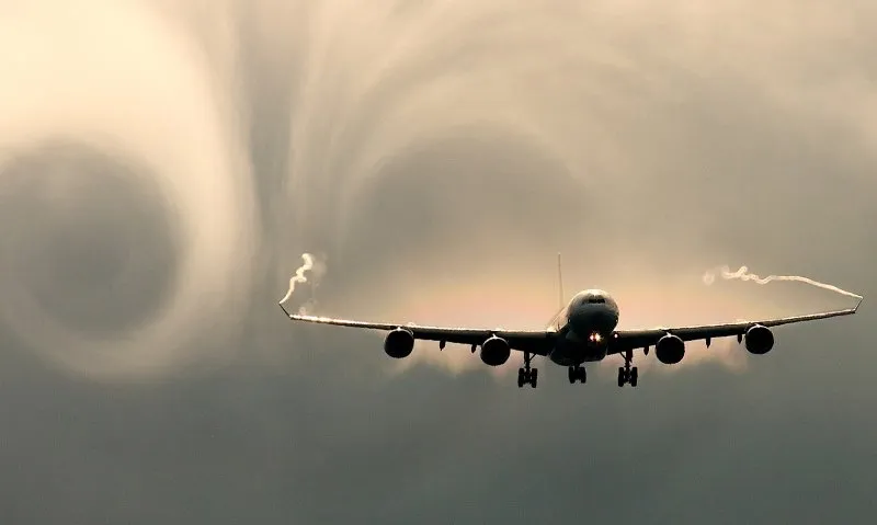 turbulence in an airplane