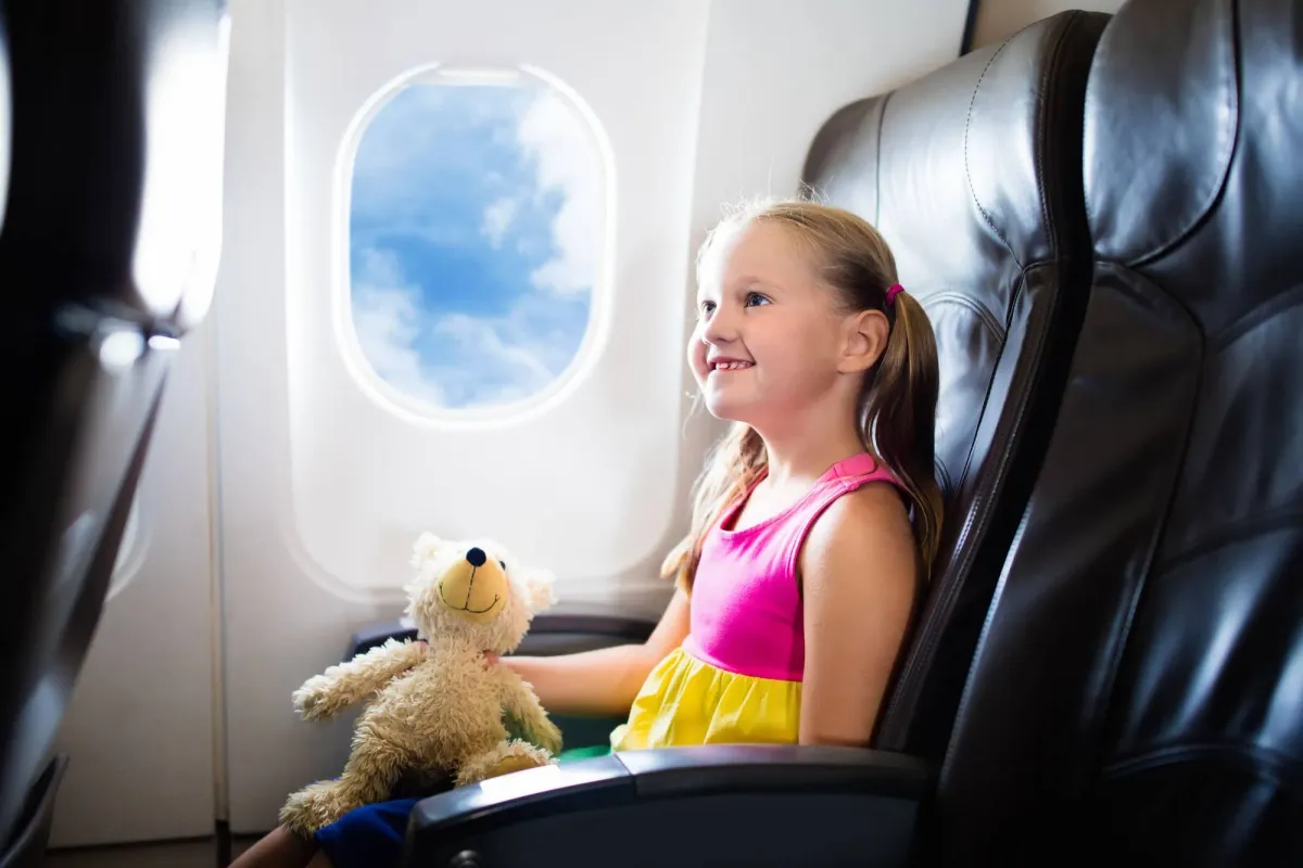 Traveling with children by plane