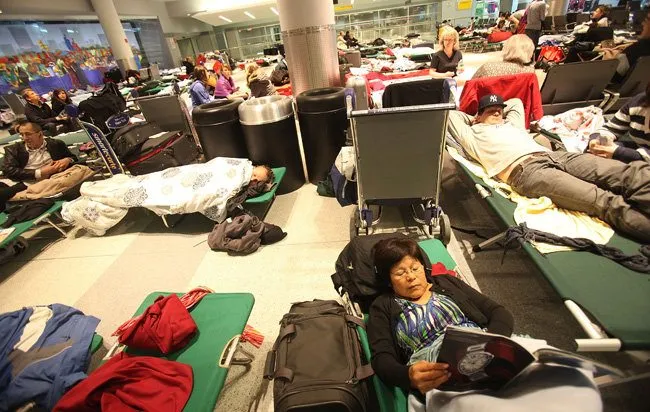 beds in the airport