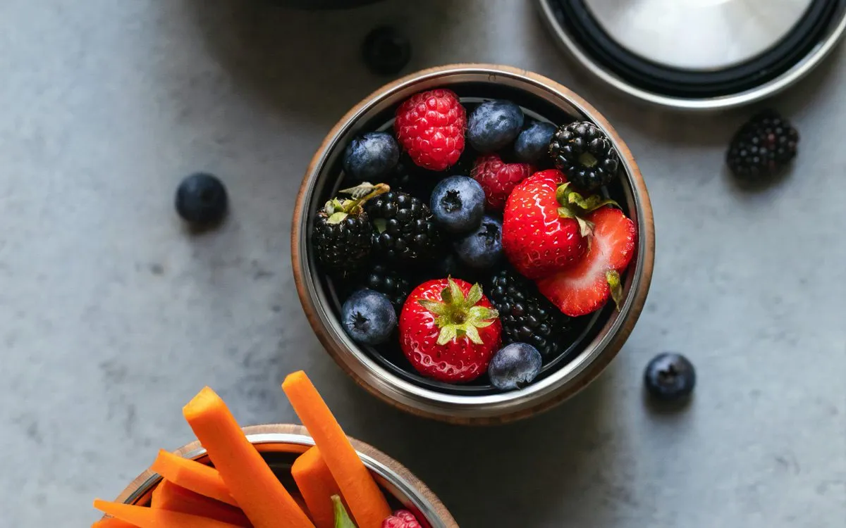 Plate with berries