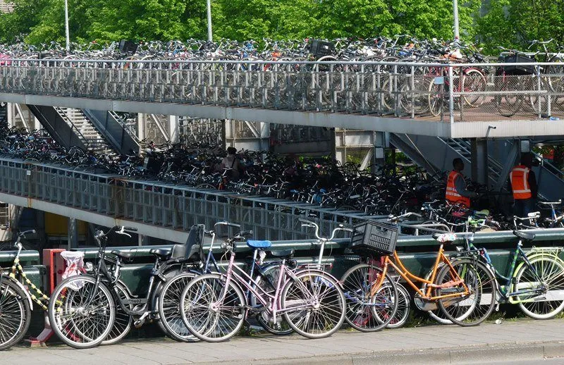 Bike parking in Amsterdam