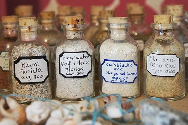Sand from the beach souvenir