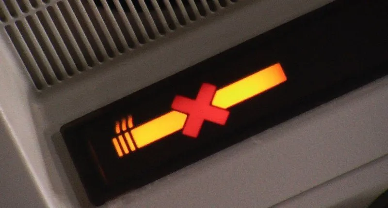 Transporting cigarettes on a plane