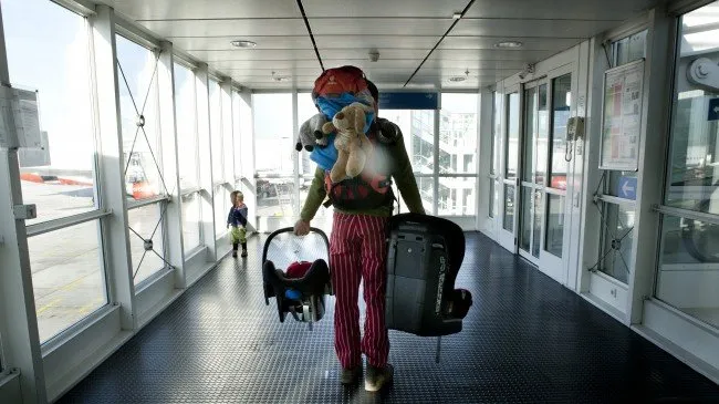 Traveling with an infant on a plane