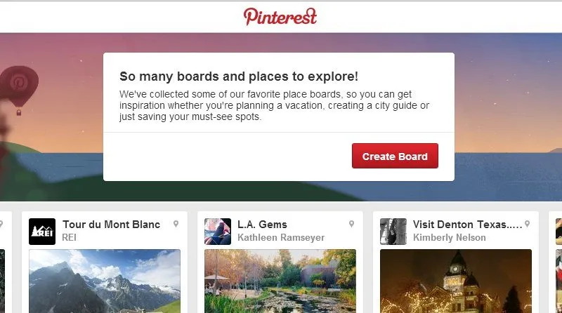 Pinterest for travel