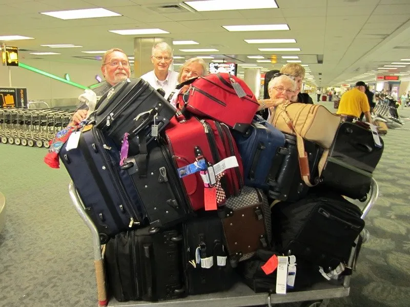 lots of luggage