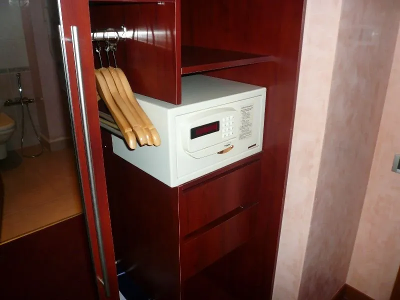 hotel safe in wardrobe