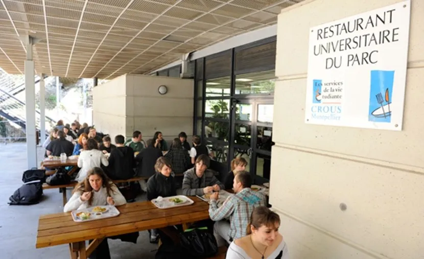 cheap eats university canteen in France