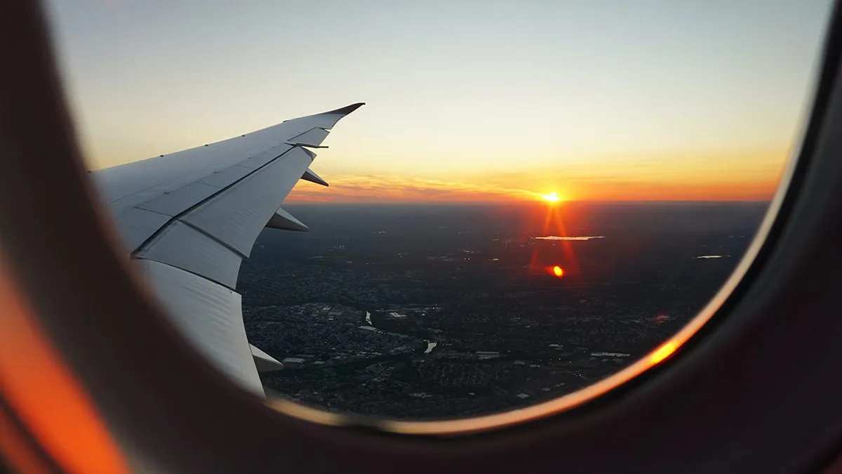 View from the airplane window