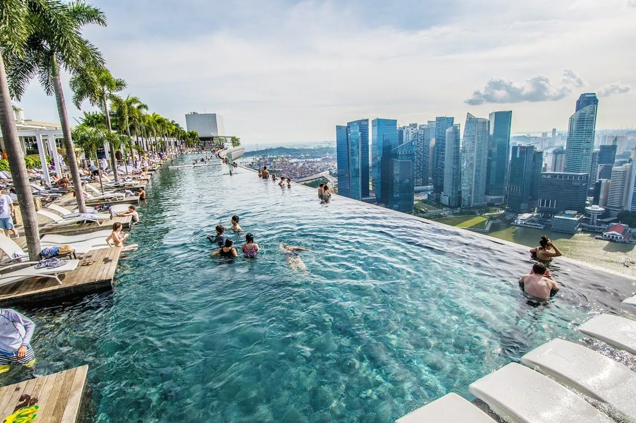 Marina Bay Sands Singapore rooftop pool