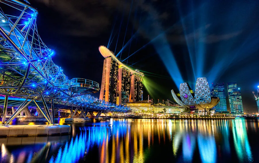 Laser Light Show Marina Bay Singapore