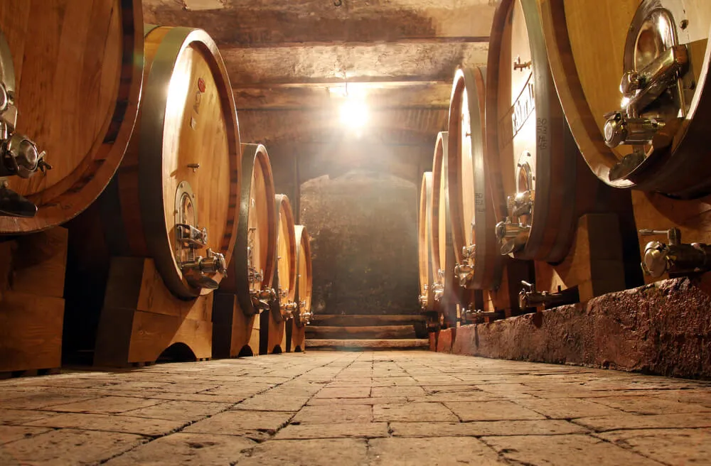 Bavarian beer in barrels