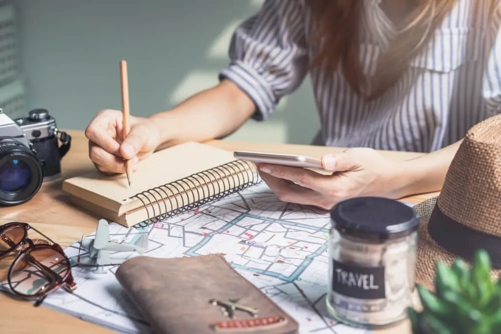 Planning a travel itinerary