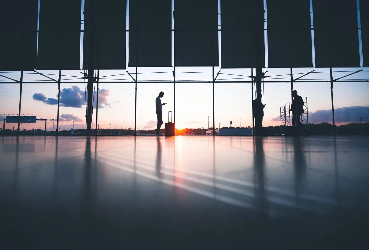 Airport at dawn
