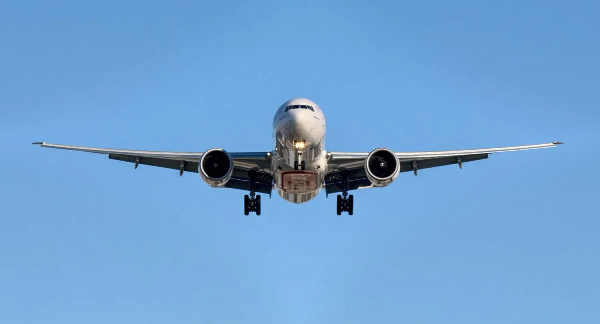 Airplane in the air