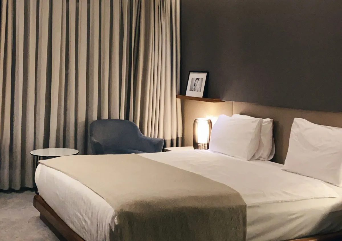Bed in a hotel
