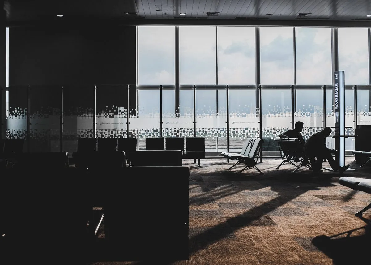 Airport lounge area