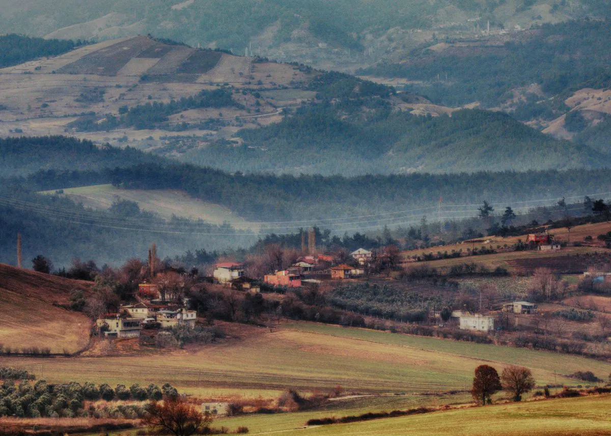 Small city in the mountains
