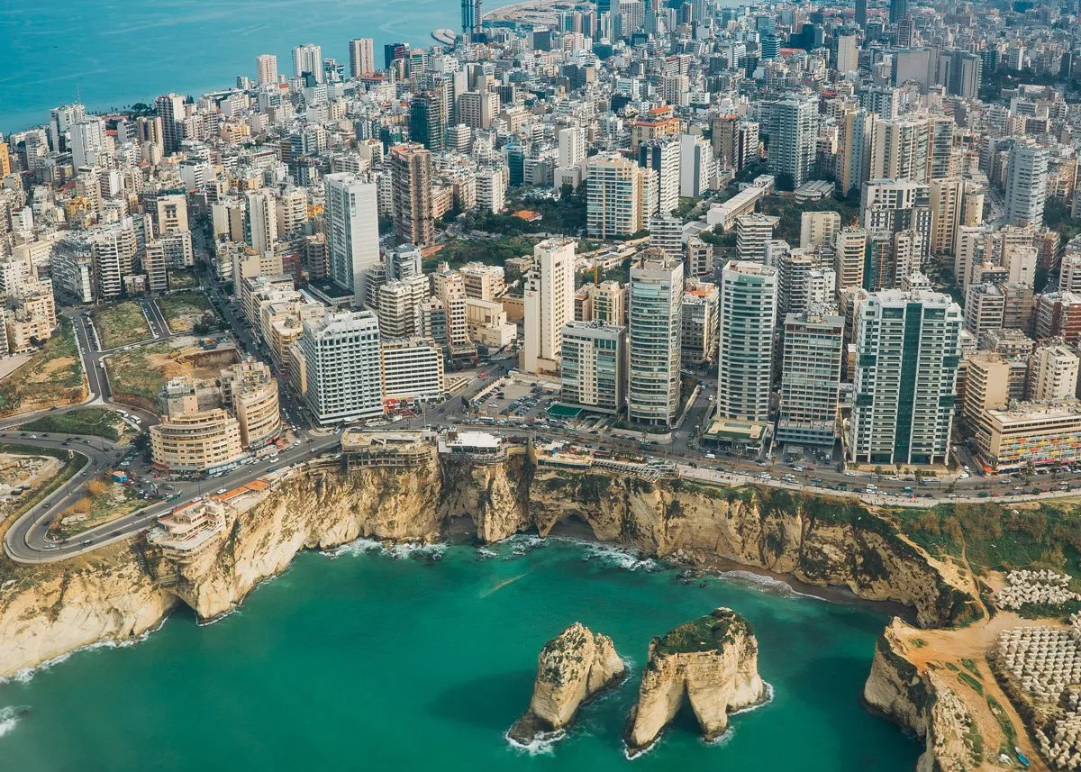 Skyscrapers at the cliff