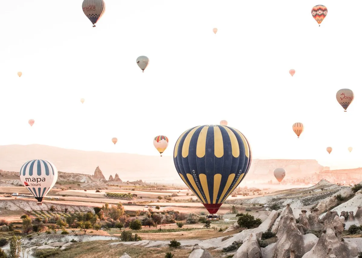 Hot air balloon festival in Cappadocia