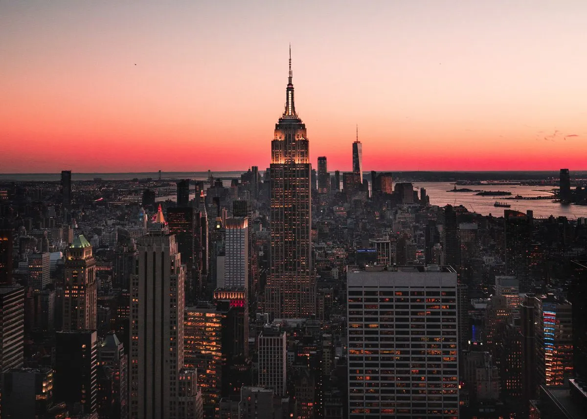 View of New York skyscrapers