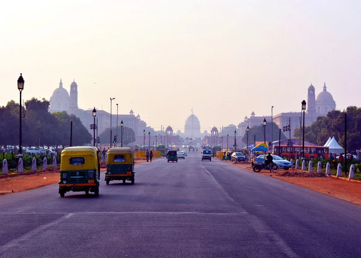 Road leading into the city