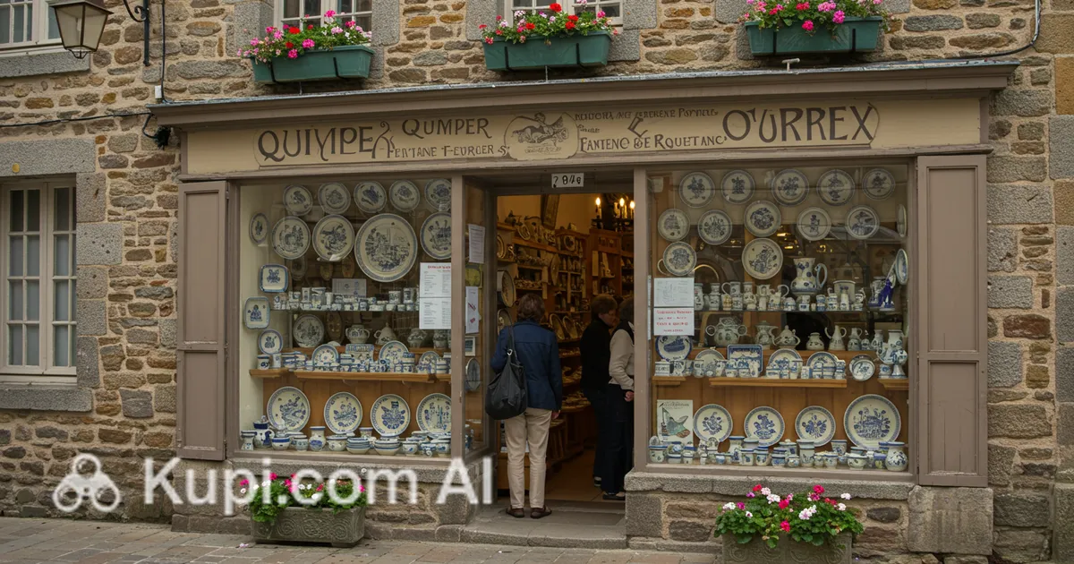 フランス アンティーク クインペール Quimper