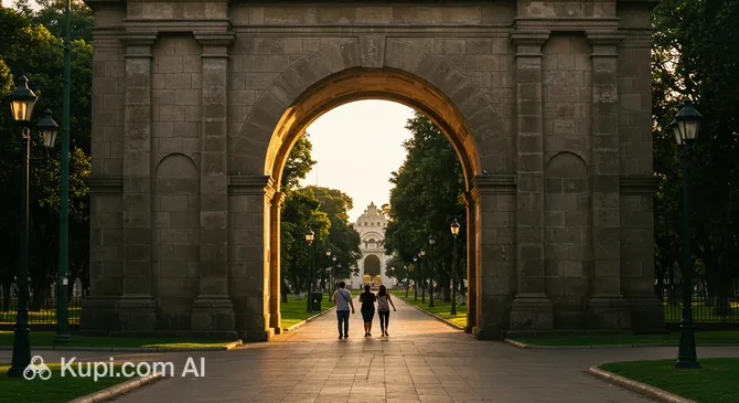 La Arcada: Entrance to Parque de Mayo