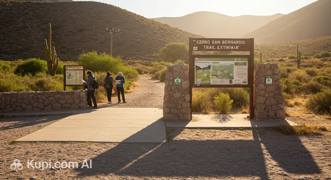 Cerro San Bernardo Trail Entrance