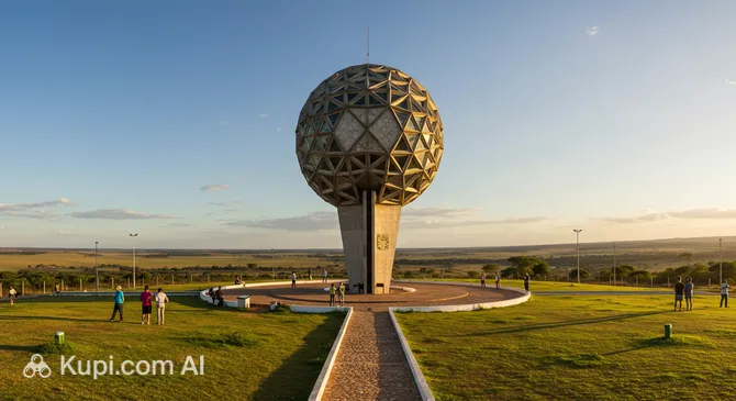 Geodesic Center of South America