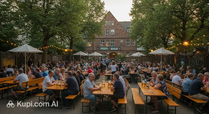 Biergarten Mühlenweide Duisburg