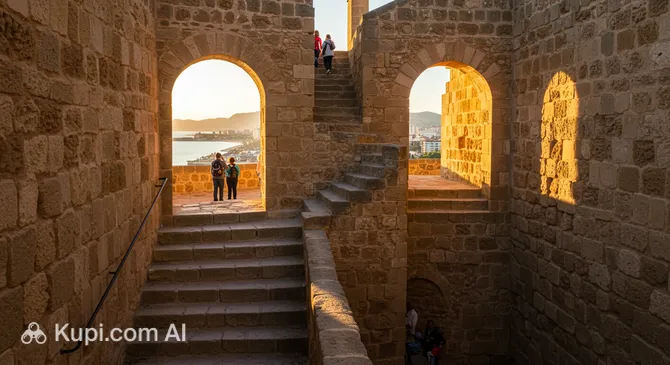 Santa Barbara Castle Staircase
