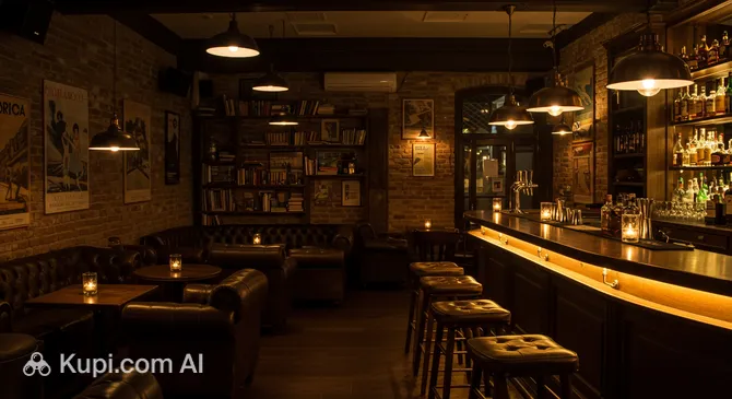 Book Cafe Living Room