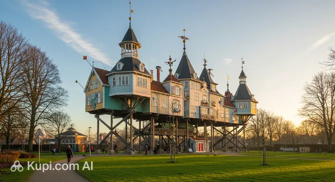 Toy and Carnival Museum on Stilts