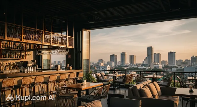 Upstairs Rooftop Bar Kitchen