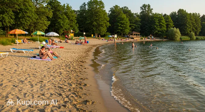 Rusałka Lake Beach