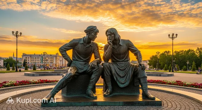 Monument to Ostap Bender and Kisa Vorobyaninov