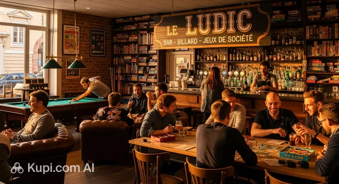 Le Ludic: Bar, Billiards & Board Games