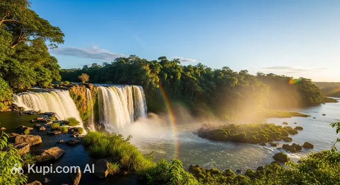 Waterfall at the Foot of the Serra